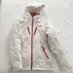 White/Pink Ski Jacket